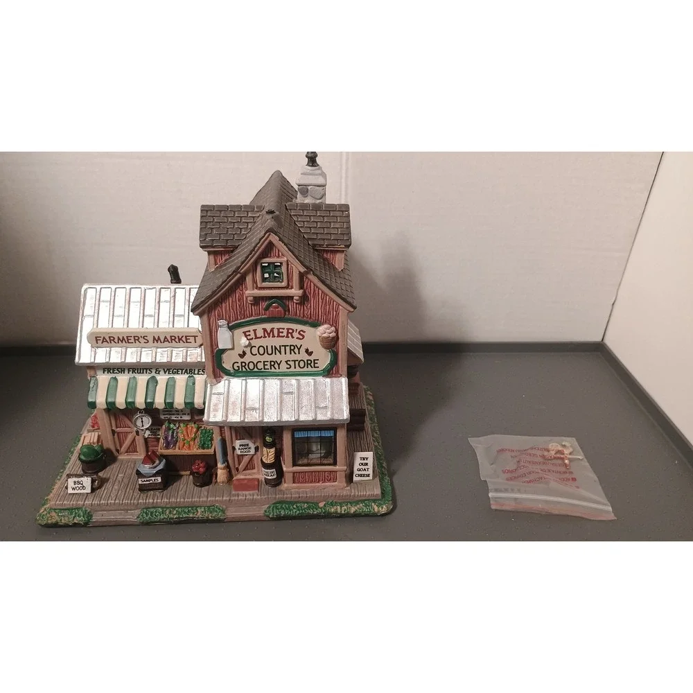 Lemax Elmer's Country Grocery Store Village Collection Brown Good Harvest Rustic